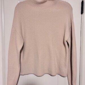 Express Women's Light Blush Turtleneck Sweater